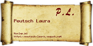 Peutsch Laura névjegykártya